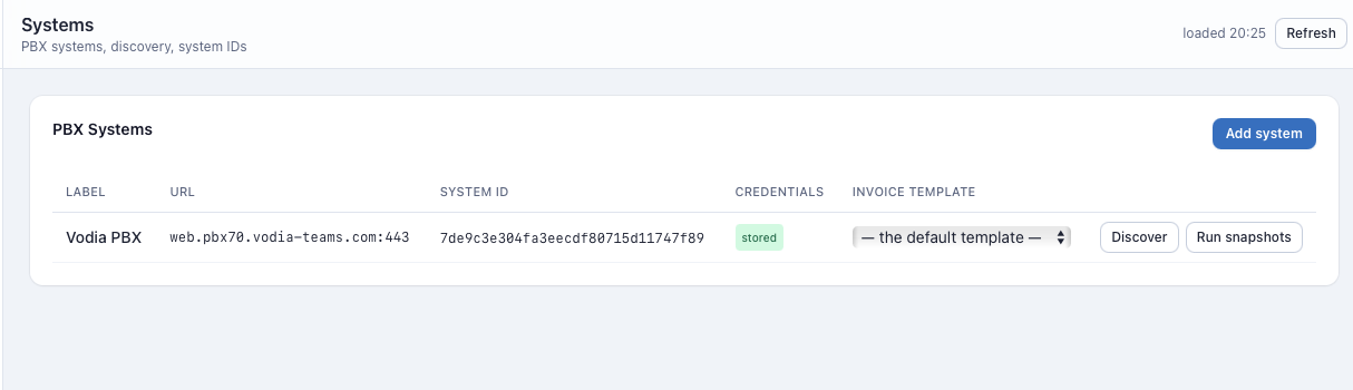 Vodia Billing 5