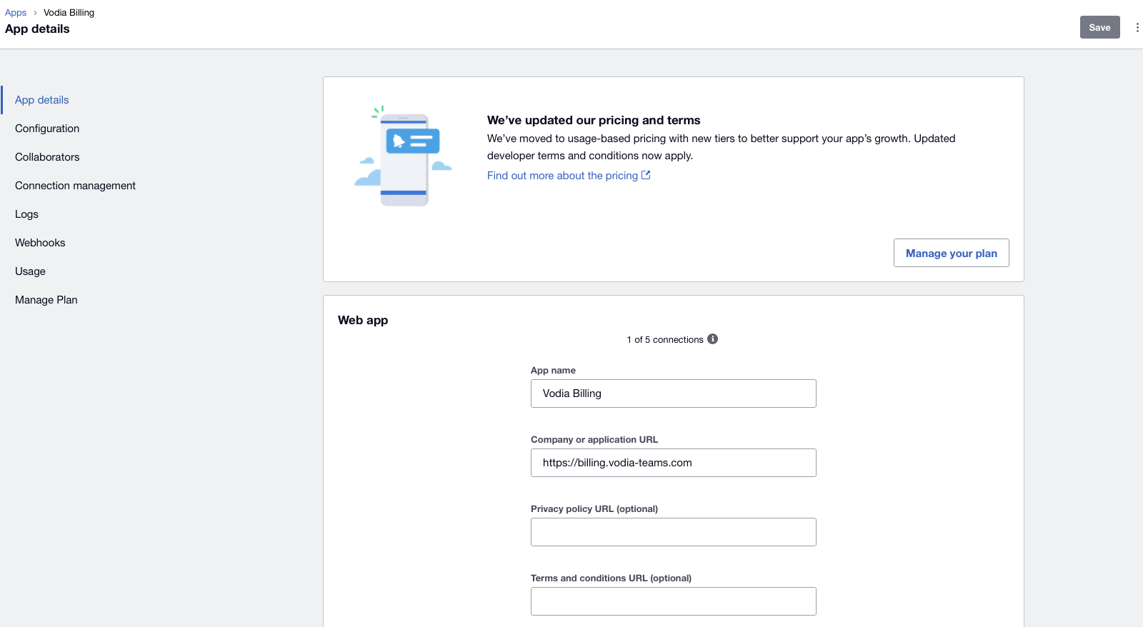 Xero app details