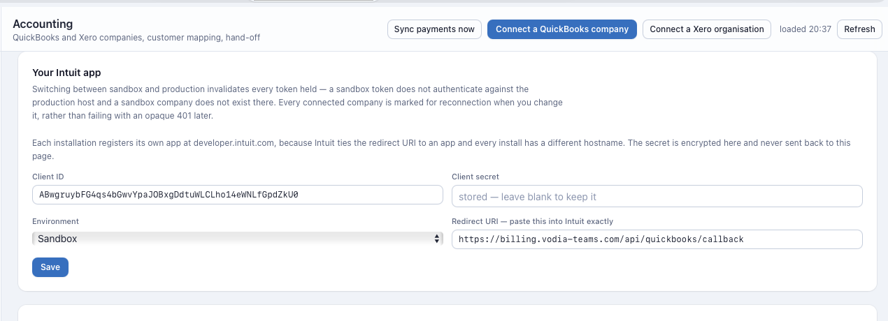 Vodia Billing 14