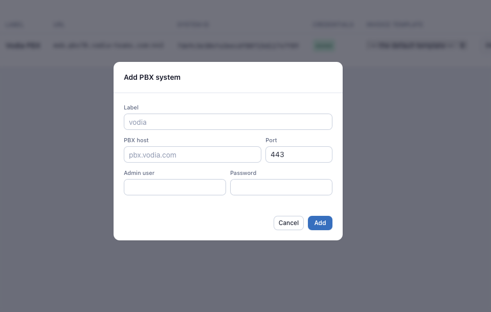Vodia Billing 4