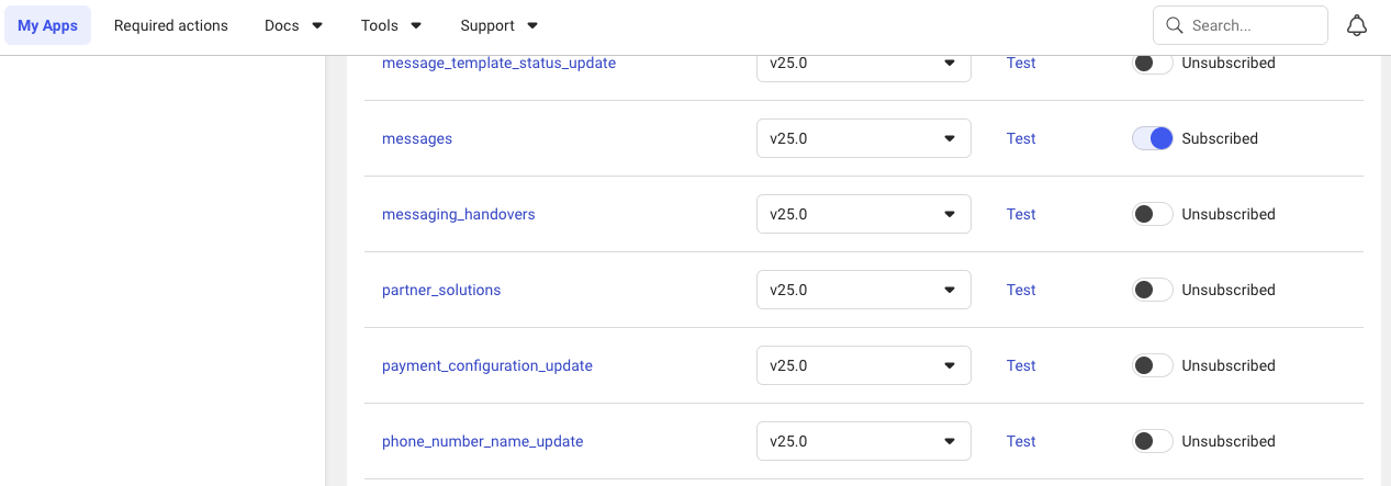 Subscribe to Messages