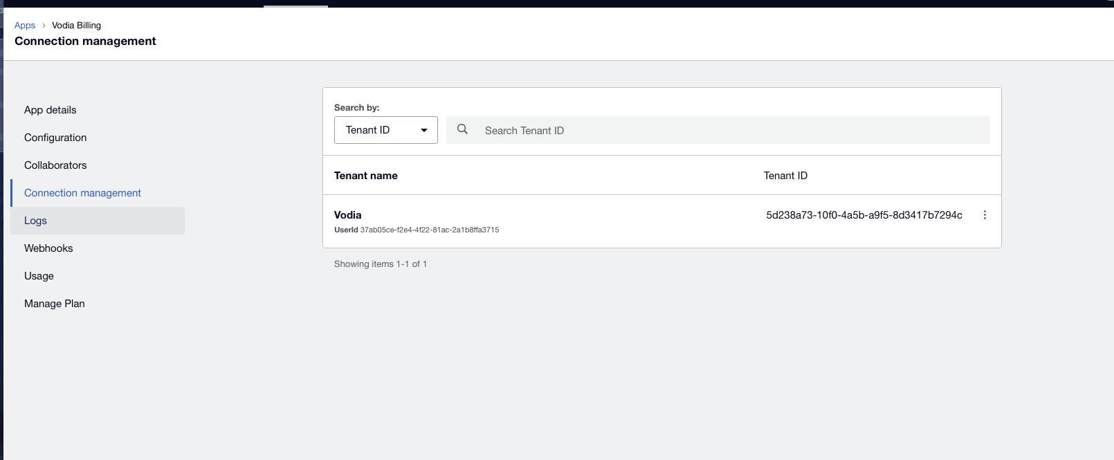 Xero connection management